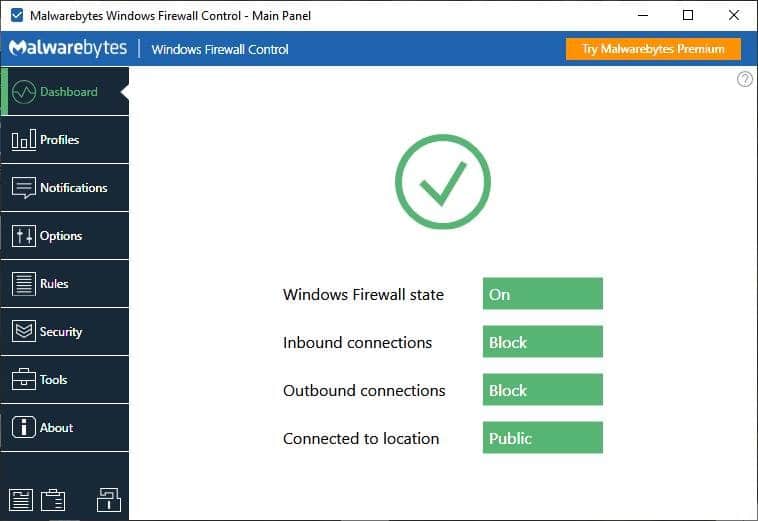 Malwarebytes Windows Firewall Control