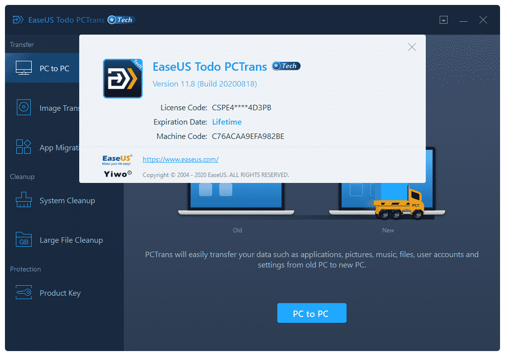 Easeus Todo Pctrans All In One Professional Pc Transfer/Migration Software