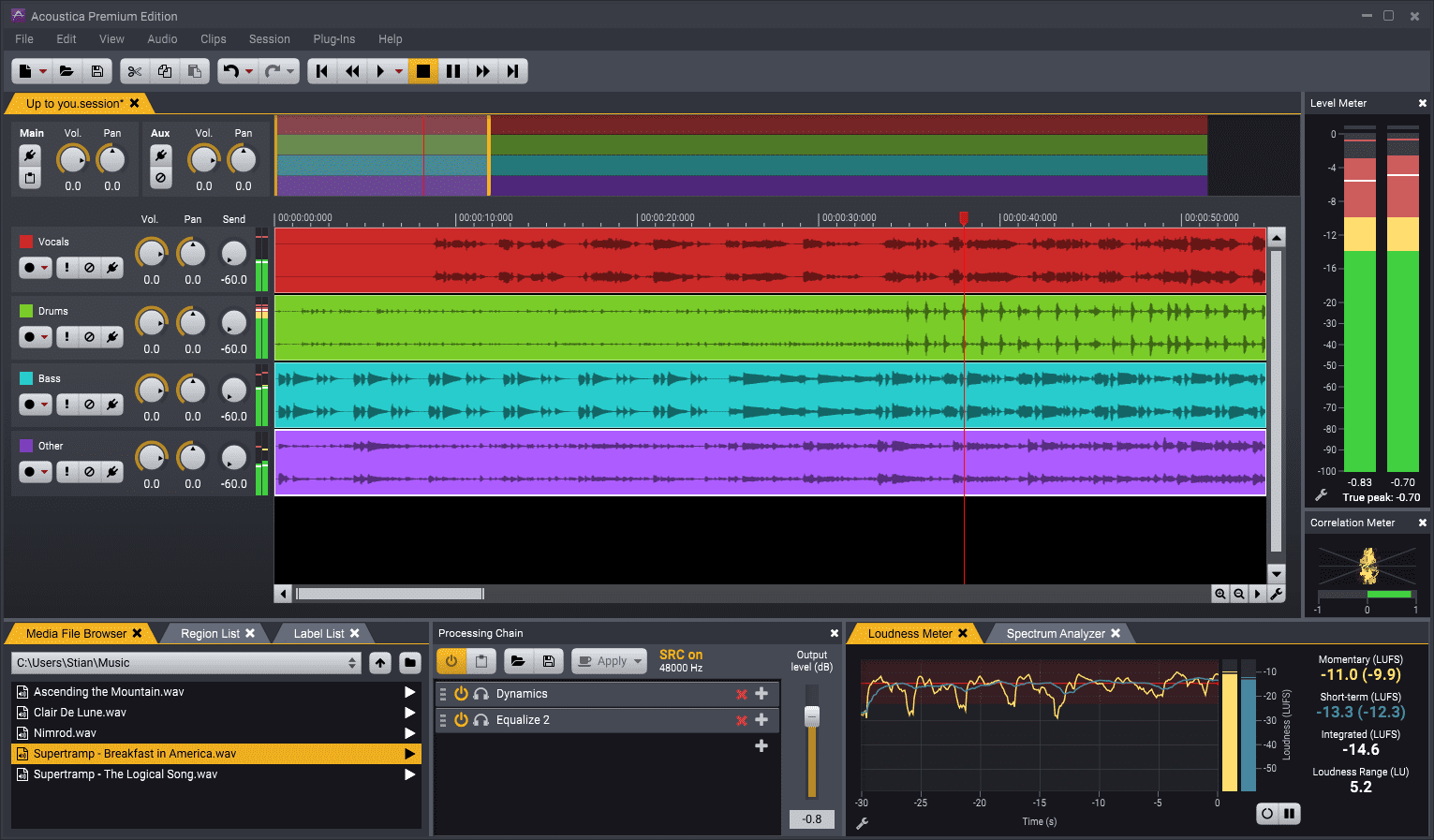 Acoustica Premium Multitrack Session