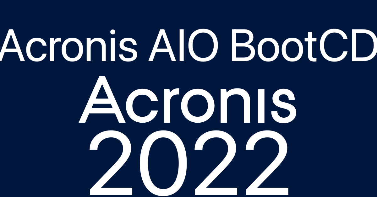 Acronis Aio Bootcd Free Download