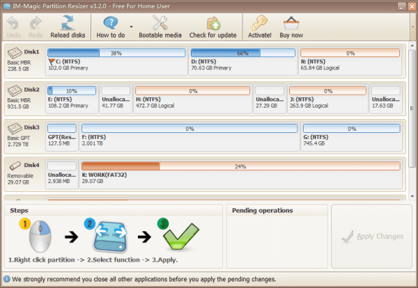 Im-Magic Partition Resizer  