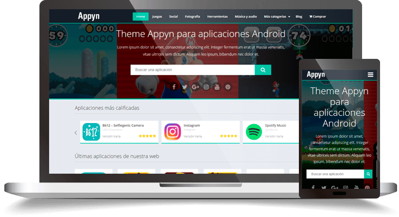 Appyn Wordpress Theme - A Supportive Gaming Platform With A Wordpress Theme For Enhanced Gaming Experience.