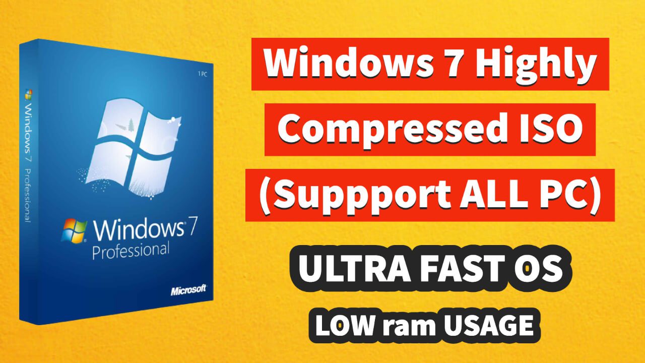 Download Windows 7 Highly Compressed Full Version