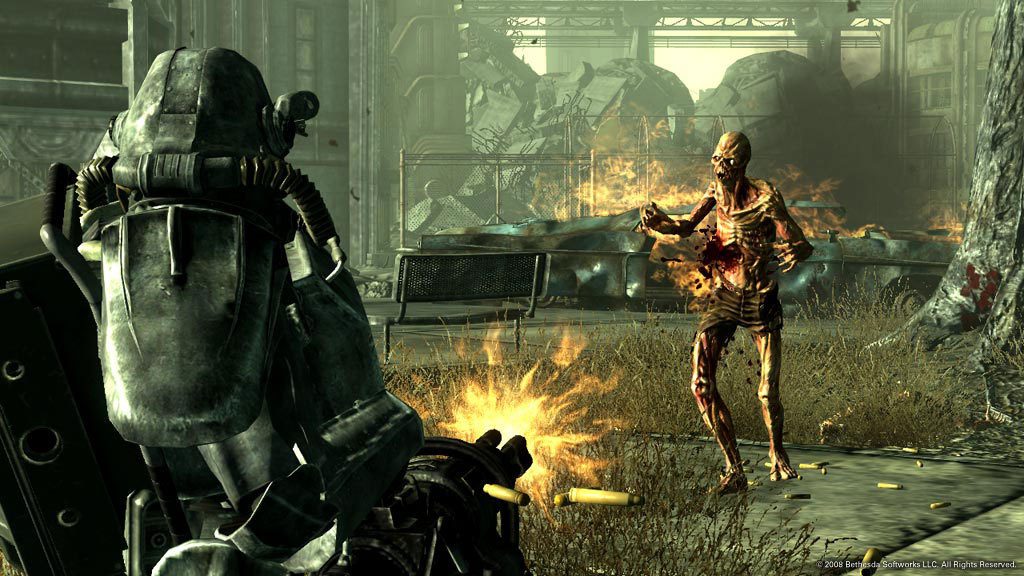 In-Game Screenshot Of Fallout 3 Pc Game, Featuring A Character Navigating A Post-Apocalyptic World.