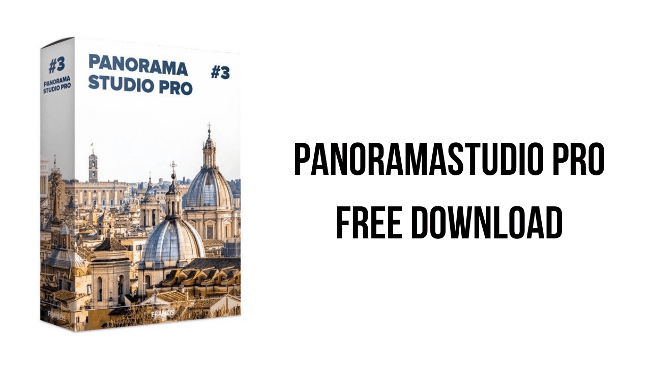 1. Download PanoramaStudio Pro for free - create stunning panoramic images effortlessly.