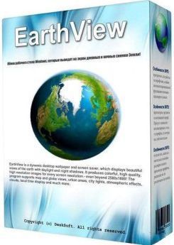 1. EarthView software box featuring stunning images of Earth from space.