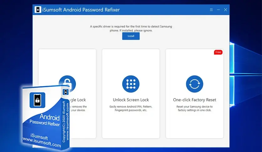 1. A tool named iSumsoft Android Password Refixer designed for resetting passwords on Android devices.