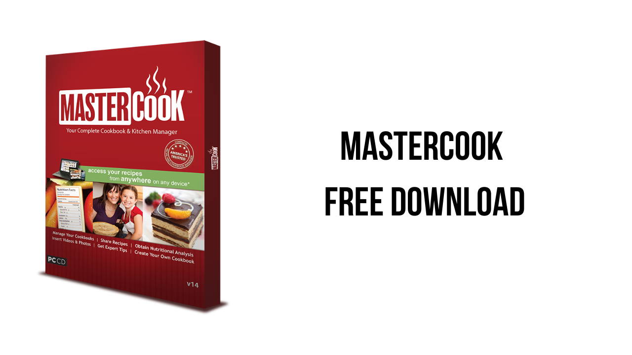 1. Download MasterCook for free - the ultimate cooking software for recipes, meal planning, and grocery lists.