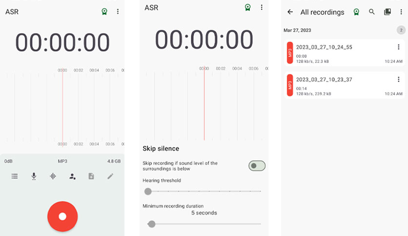 Download asr voice recorder mod apk Fullversion